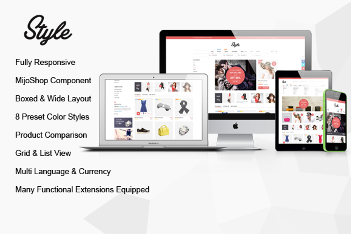 SJ Style - Responsive MijoShop Theme, a Websites & App Template by YouTech (Photo 1 of 5)