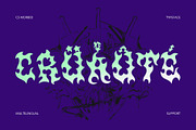 CS Morbid – Black Metal Font, a Blackletter Font by Craft Supply Co. (Thumbnail 6 of 8)