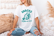 Snacks Make Me Nicer PNG, Raccoon, an Illustration by SharpMarketplace (Thumbnail 3 of 9)