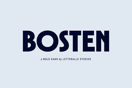 Bosten - Display Font