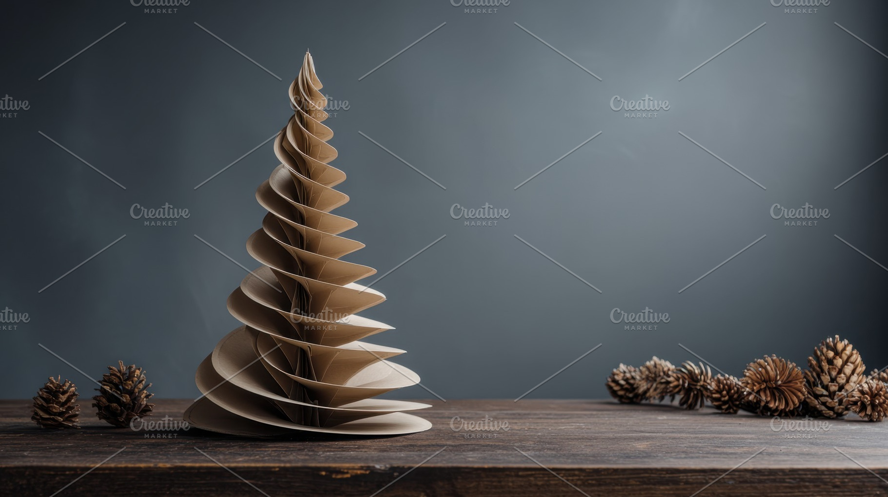 Crafted paper tree on wooden table, a Photo by Beautiful things