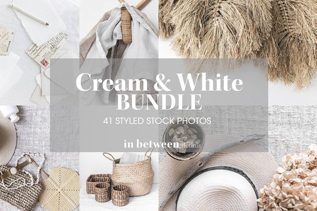 Cream & White Styled Stock Photos, a Beauty & Fashion Photo by in between details (Photo 1 of 5)