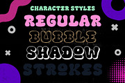 Fox Squish: 4 Font Styles, a Symbol Font by Fox7 By Rattana (Thumbnail 3 of 14)