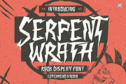 Serpent Wrath - Rock Display Font, a Handwritten Font by Letterhend Studio (Thumbnail 1 of 9)