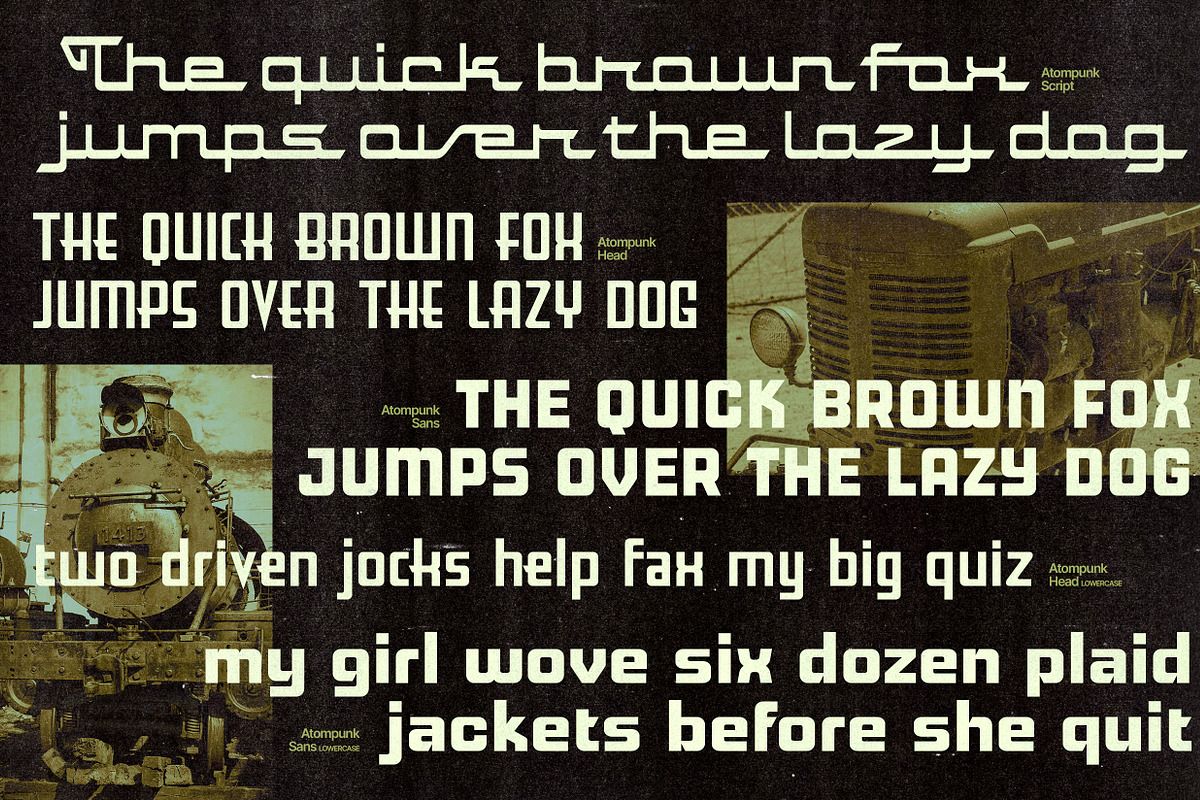 Atompunk - Retro Futurism Fonts, a Font by Konstantine Studio (Photo 10 of 10)