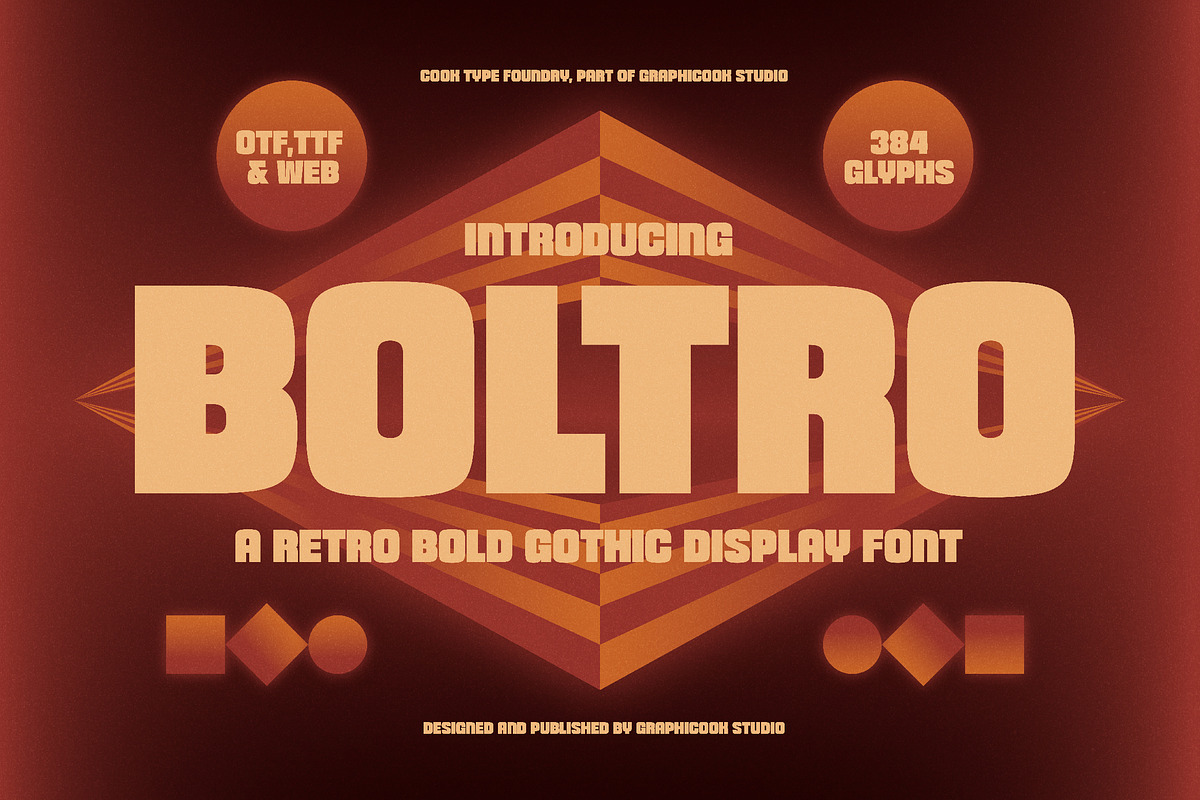 Boltro, a Sans Serif Font by graphicook (Photo 1 of 10)