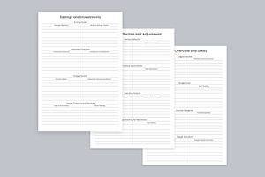 Budget Planner Pages Set V-06