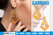 Lasercut Wooden Earrings Animals, an Object Graphic by OTVEY DESIGN (Thumbnail 4 of 13)