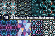 3D Futuristic Seamless Background, a Background Graphic by protabsorkar11 (Thumbnail 1 of 2)