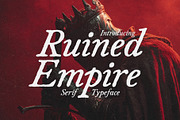 Ruined Empire - Dark Fantasy Font, a Serif Font by HipFonts (Thumbnail 1 of 11)