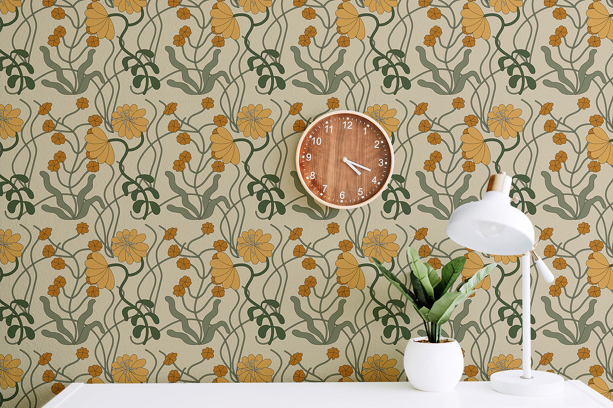 Floral patterns. Vibrant colors, a Pattern Graphic by oxygen_8 (Photo 8 of 8)