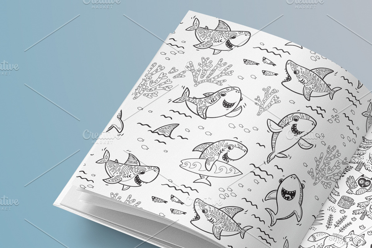 Creative Coloring Pages #2, a Pattern Graphic by PenguinHouse (Photo 9 of 11)