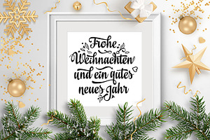 Frohe Weihnachten Christmas svg