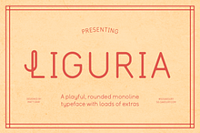 Liguria – Playful, Monoline Typeface