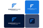 Letter F Line Geometric Logo, a Branding & Logo Template by ika trisiana (Thumbnail 2 of 2)