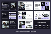 Purple White Project Proposal, a Presentation Template by Sixtemp (Thumbnail 2 of 3)