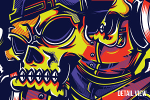 SWG Urban Skull Illustration