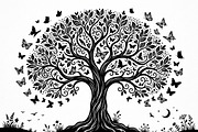 Elegant dream tree silhouette design, a Healthcare Illustration by Amazin_art (Thumbnail 2 of 49)