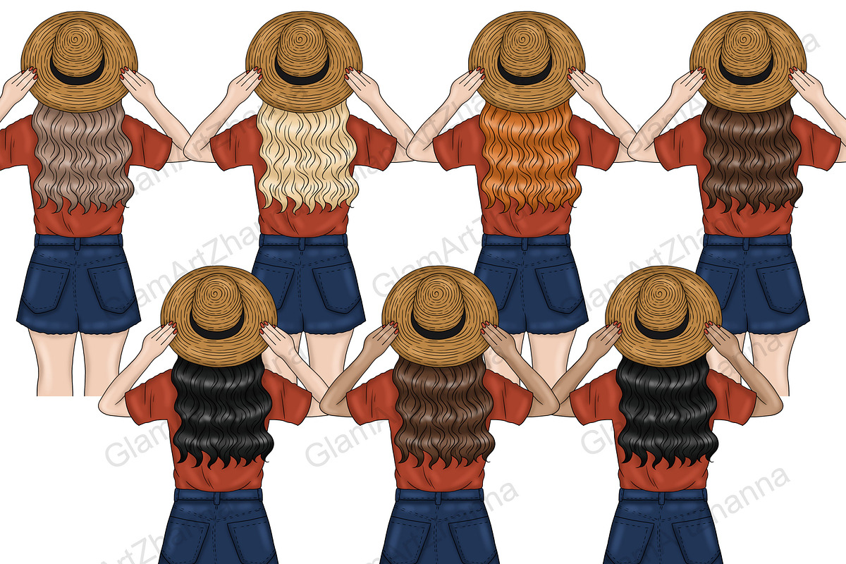 Natural Girls Clipart, a Person Illustration by GlamArtZhanna (Photo 2 of 4)