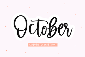 October Handwritten Script Font