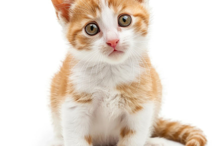 A Fluffy Ginger Kitten Posing with Innocence - Generative AI, an Animal Photo by José Manuel Gelpi