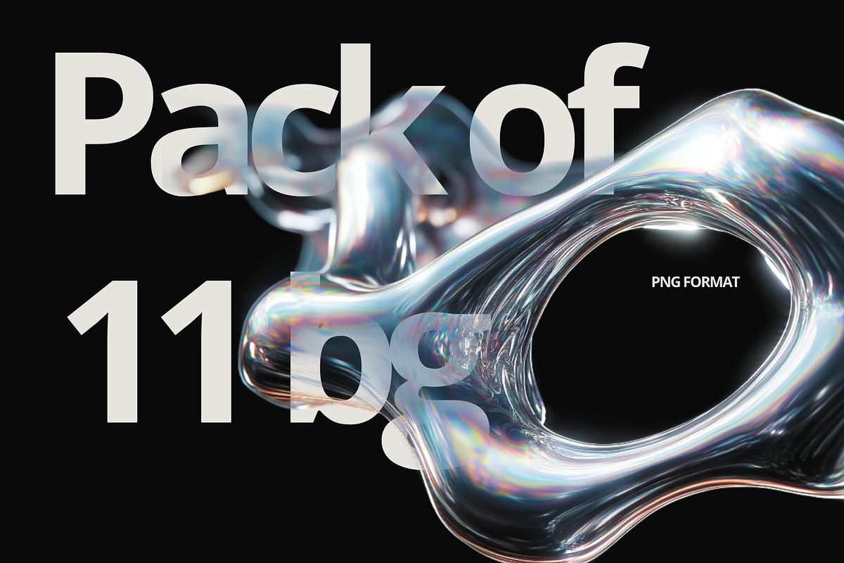 Pack Chrome Y2K Abstract Backgrounds, a Background Graphic by THE PIGGEST (Photo 3 of 11)