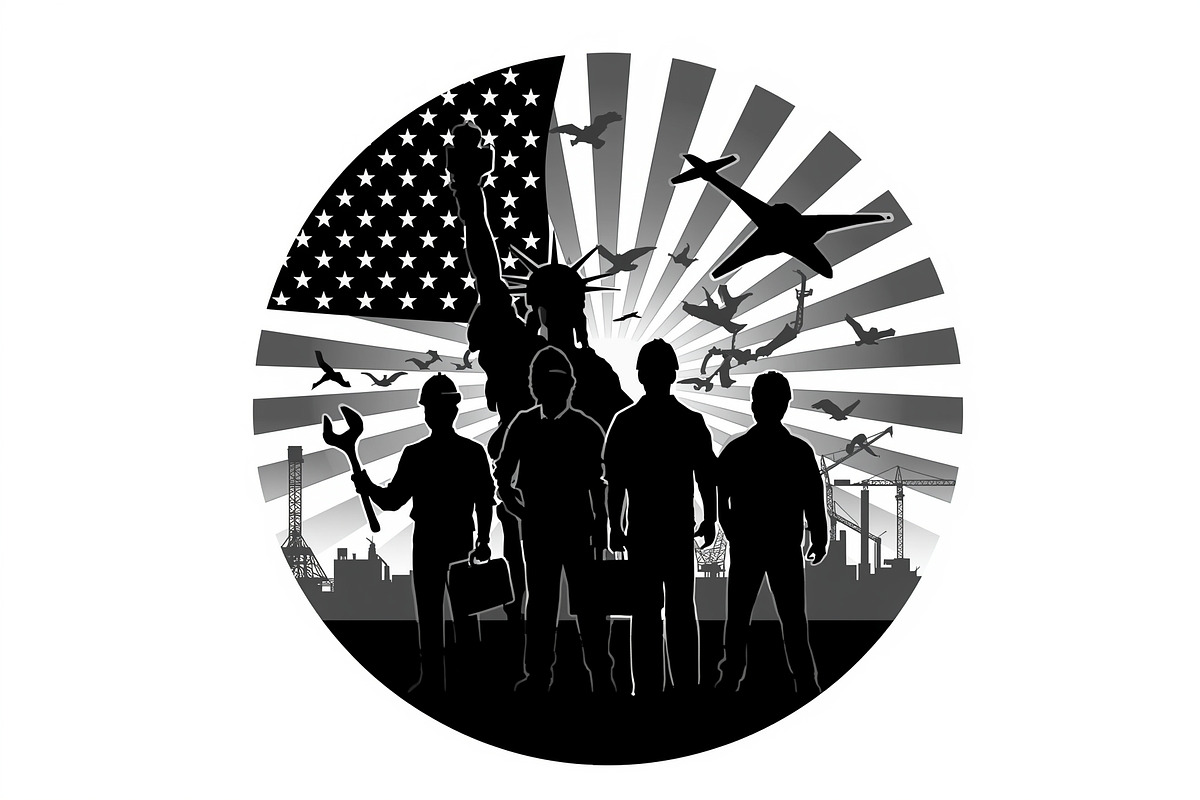 Nation Builder Silhouette Set, an Illustration by yasushie (Photo 19 of 20)
