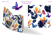 Neon Tropics watercolor, an Object Graphic by Salted Galaxy (Thumbnail 10 of 16)