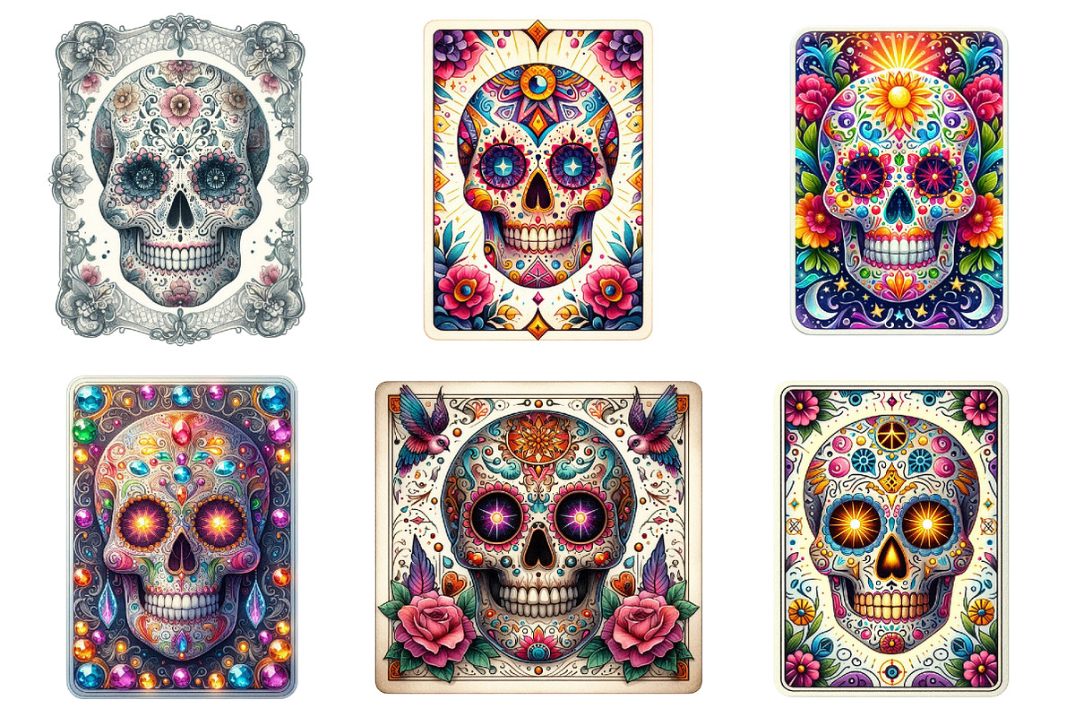 Sugar Skull Tarot Card, Funny Mom, a Graphic by CitraGraphics (Photo 4 of 5)