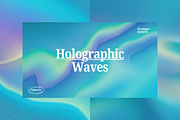 Holographic Waves – Texture Pack, a Texture Graphic by Ann Creative (Thumbnail 1 of 9)
