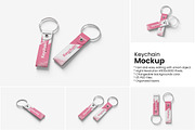 Keychain Mockup, a Merchandise Mockup by Indah (Thumbnail 1 of 6)