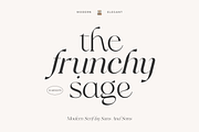 Frunchy Sage - Modern Serif Family, a Serif Font by Sans & Sons (Thumbnail 10 of 11)