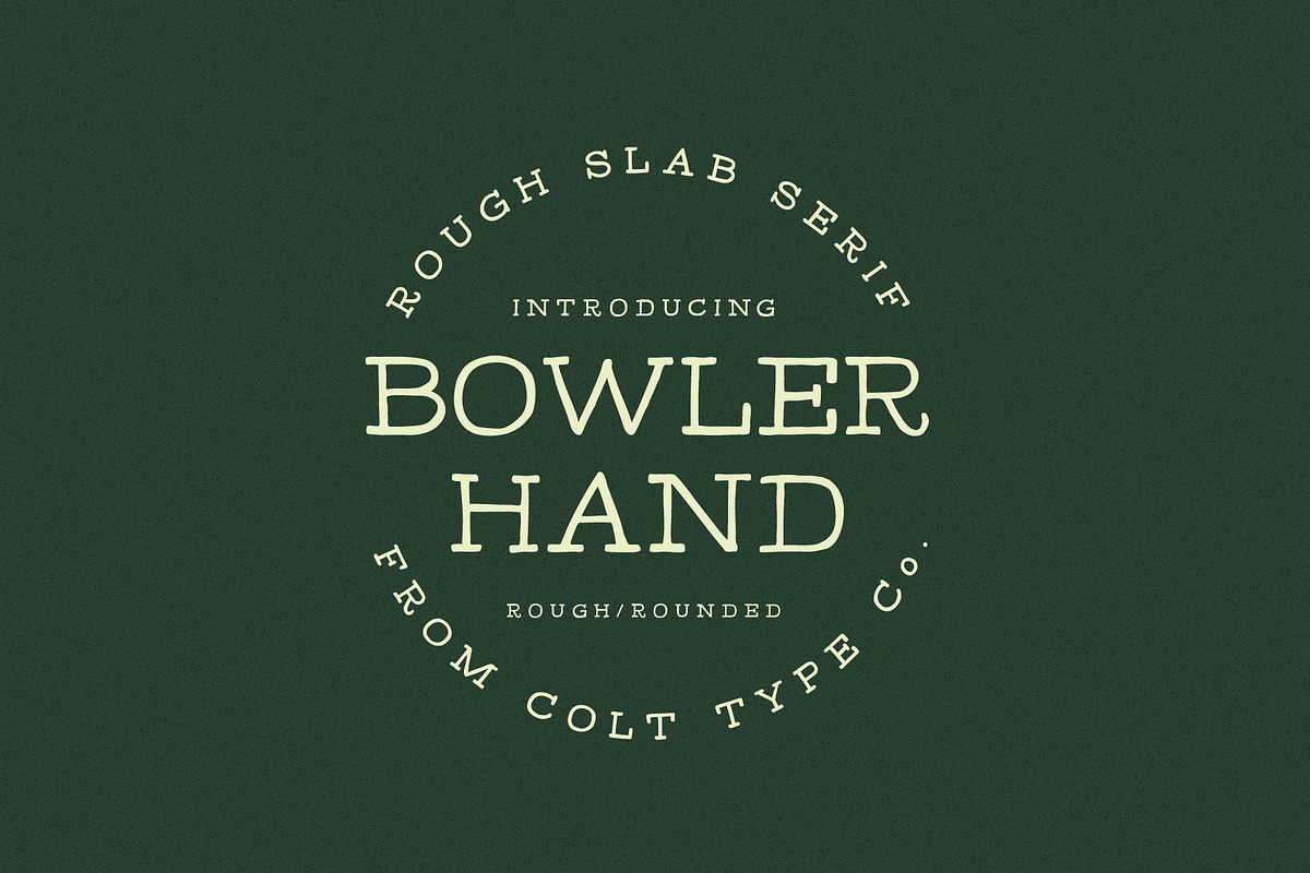 Bowler Hand Display Font