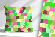 Bright Pink and Lime Geometric, a Decorative Illustration by Sharon Schwalbe (Thumbnail 2 of 4)