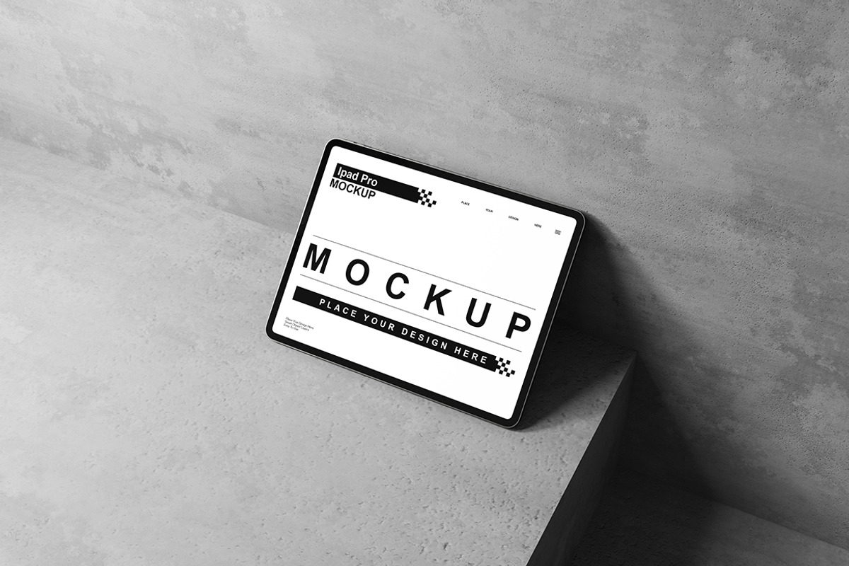 iPad Pro Mockup, an iPad Mockup by bimockup (Photo 2 of 6)