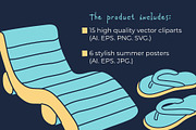 Pool Party - Summer Vector & Posters, a Seasonal Illustration by Panna Limon Store (Thumbnail 5 of 7)