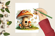 Spring bird house clipart, an Illustration by RobertsArt (Thumbnail 3 of 7)