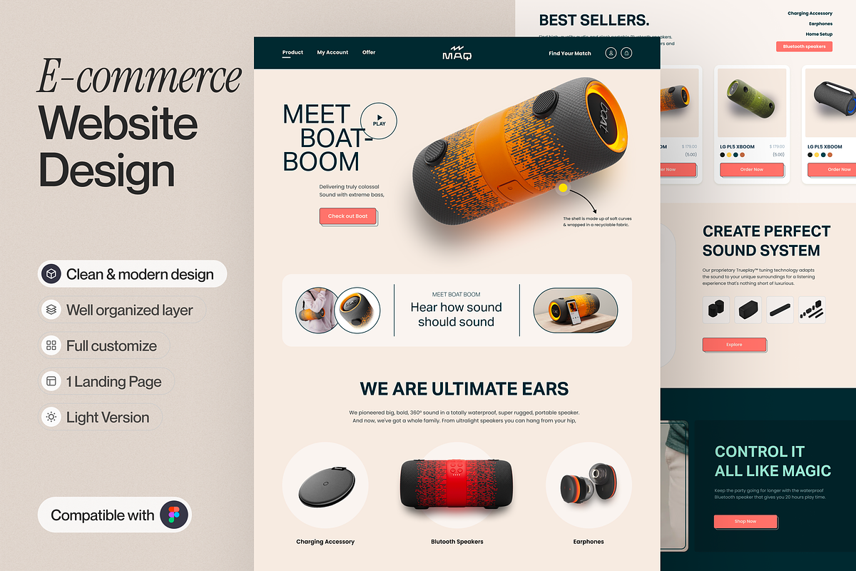 E-commerce Landing Page, a Templates & Theme by sajon.co