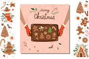 Christmas gingerbread patterns, a Pattern Graphic by Tani Kuzminka (Thumbnail 16 of 20)