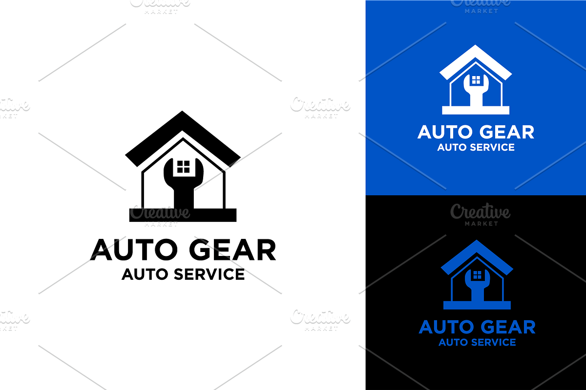 Auto Gear Service Logo, a Branding & Logo Template by zaqilogo