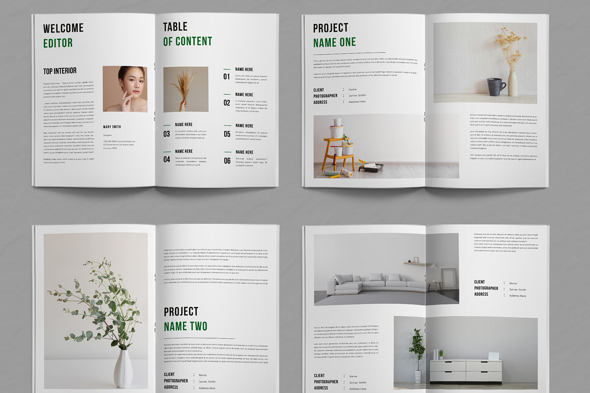 Interior Home Decoration Magazine, a Magazine Template by ContestDesign (Photo 2 of 3)