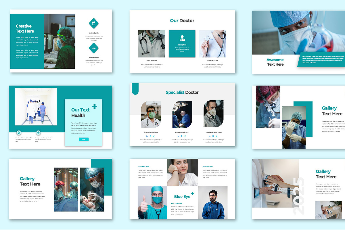 Blue Eye Medical Google Slide, a Presentation Template by Overcloud (Photo 3 of 4)
