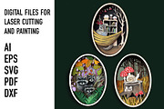 Woodland Shadow Box SVG Bundle, an Object Graphic by HelloWood (Thumbnail 1 of 5)