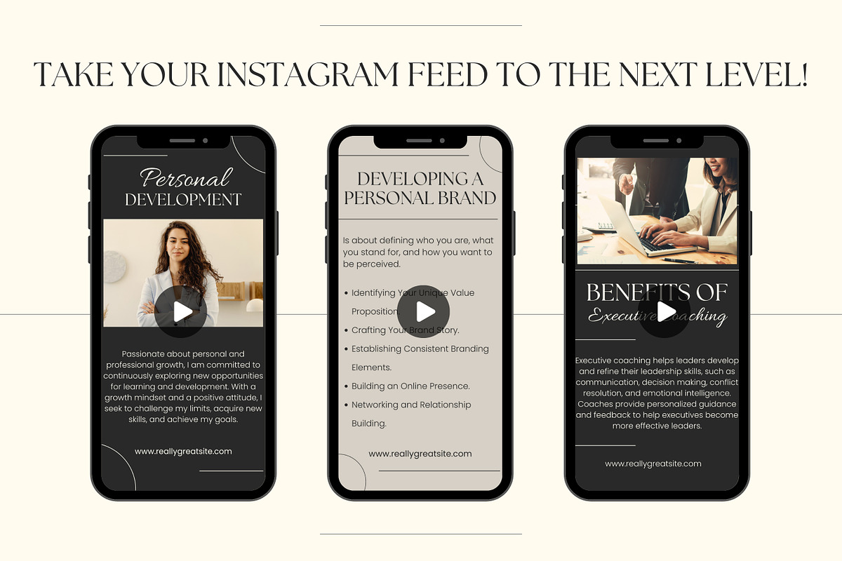 10 Coaching Instagram Reels, a Templates & Theme by TemplateCastleStore (Photo 10 of 10)