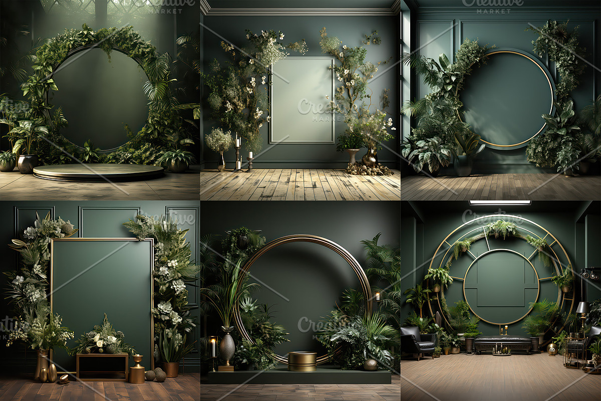 24 Green Room Backdrops, a Background Graphic by Charlie Graphics (Photo 5 of 5)