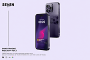 Two Smart Phone Mockup, an iPhone Mockup by Se٧enStudio (Thumbnail 1 of 2)