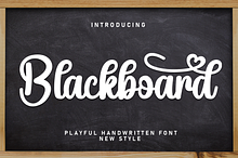 Blackboard | Script Font