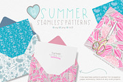 Summer Seamless Patterns, a Pattern Graphic by Sketchbook Designs (Thumbnail 2 of 10)