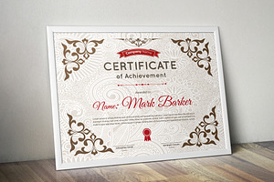 Certificate Word | PSD | AI, a Stationery Template by Curve Design