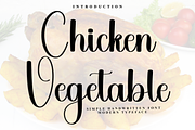 Chicken Vegetable, a Handwritten Font by FreshTypeINK (Thumbnail 1 of 8)